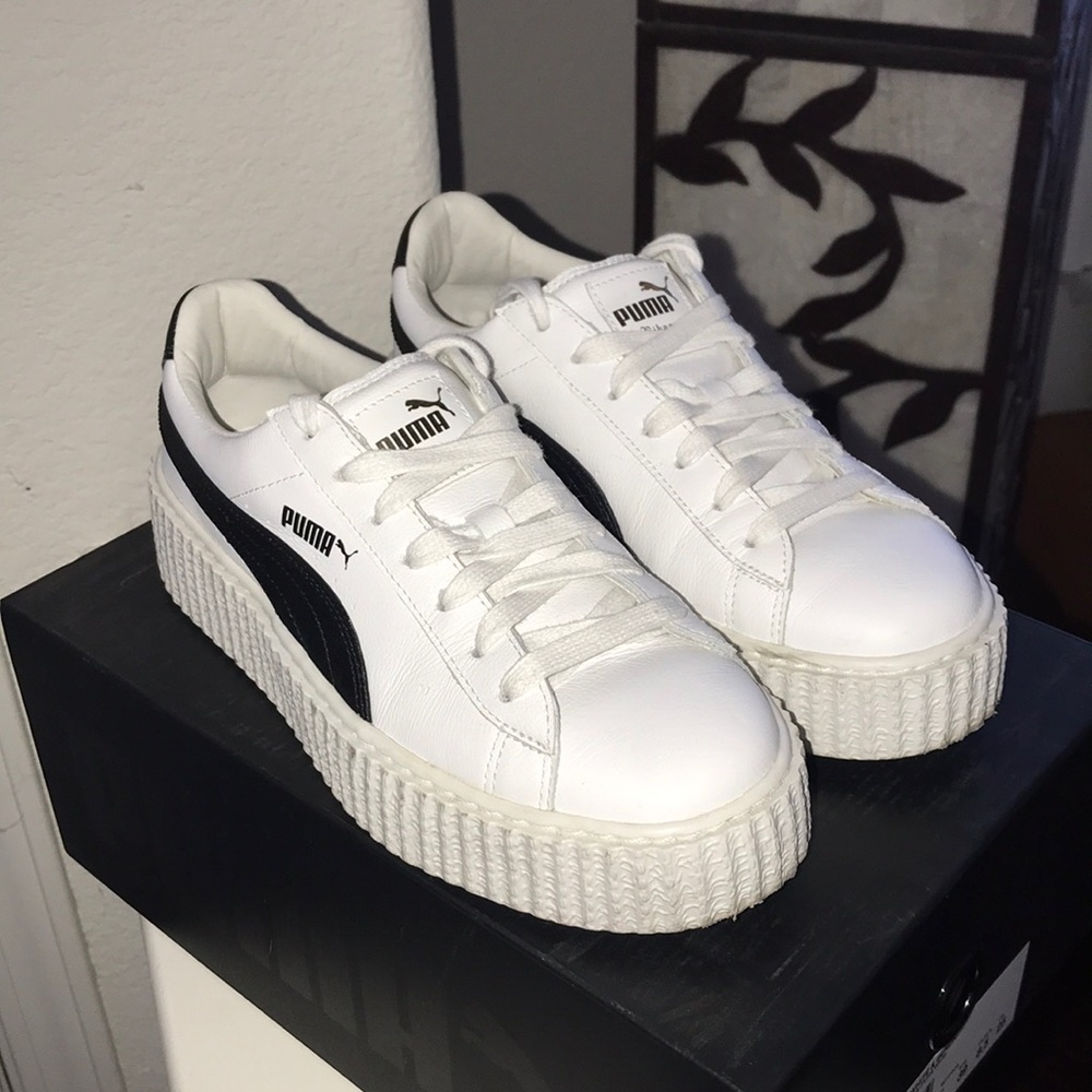 Fenty PUMA Black and White Creepers Size 8.5 W